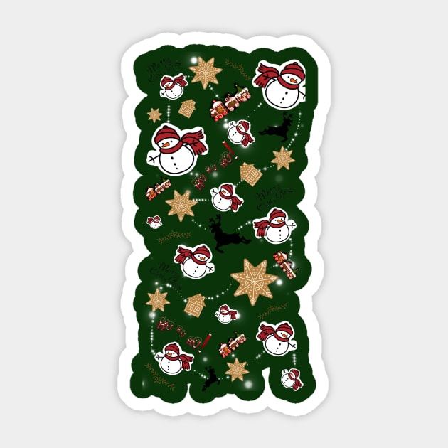 Merry Christmas Sticker by Drawn by Nathally 